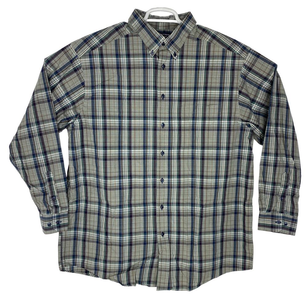 Roundtree & Yorke Cotton Long Sleeve Button Mens 2XT Shirt
